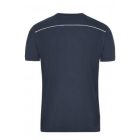 James&Nicholson póló Solid Workwear 160 tengerkék-fehér