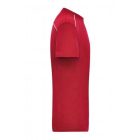 James&Nicholson póló Solid Workwear 160 piros-fehér