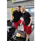 James&Nicholson galléros póló Solid 200 fekete-fehér