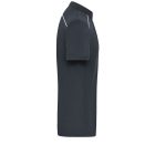 James&Nicholson galléros póló Solid 200 carbon-fehér