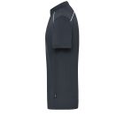 James&Nicholson galléros póló Solid 200 carbon-fehér