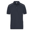 James&Nicholson galléros póló Solid 200 tengerkék-fehér