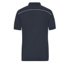 James&Nicholson galléros póló Solid 200 tengerkék-fehér