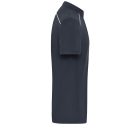 James&Nicholson galléros póló Solid 200 tengerkék-fehér