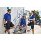 James&Nicholson galléros póló Solid 200 királykék-fehér