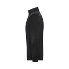 James&Nicholson pulóver Solid Half-Zip 290 fekete-fehér