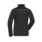 James&Nicholson női polár pulóver Solid Knitted 280 fekete-fekete