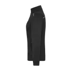 James&Nicholson női polár pulóver Solid Knitted 280 fekete-fekete