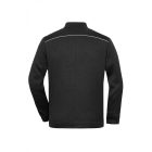 James&Nicholson polár pulóver Solid Knitted 280 fekete-fekete