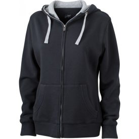 James & Nicholson Ladies' Lifestyle Hooded Sweat Jacket
