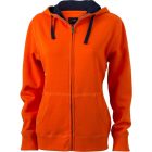 James & Nicholson Ladies' Lifestyle Hooded Sweat Jacket