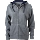 James & Nicholson Ladies' Lifestyle Hooded Sweat Jacket