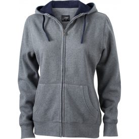 James & Nicholson Ladies' Lifestyle Hooded Sweat Jacket