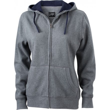 James & Nicholson Ladies' Lifestyle Hooded Sweat Jacket