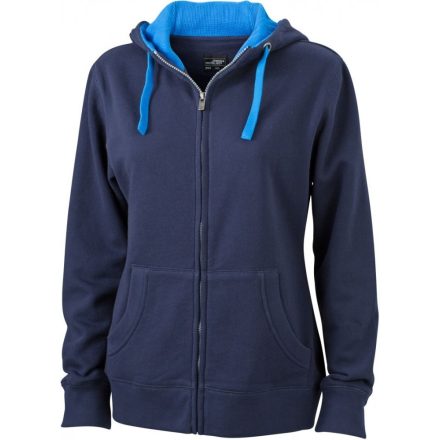 James & Nicholson Ladies' Lifestyle Hooded Sweat Jacket