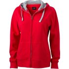 James & Nicholson Ladies' Lifestyle Hooded Sweat Jacket