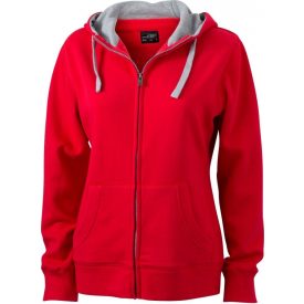 James & Nicholson Ladies' Lifestyle Hooded Sweat Jacket