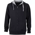 James & Nicholson Men's Lifestyle Hooded Sweat Jacket