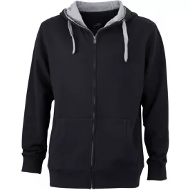 James & Nicholson Men's Lifestyle Hooded Sweat Jacket