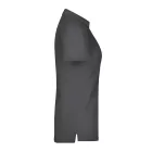 James&Nicholson női galléros póló Plain Piqué 195 grafit-fehér