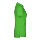 James&Nicholson női galléros póló Plain Piqué 195 lime-fehér