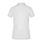 James&Nicholson női galléros póló Plain Piqué 195 fehér-tengerkék