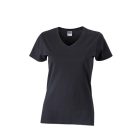 James & Nicholson Ladies' Slim Fit T-Shirt with V-Neck