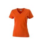 James & Nicholson Ladies' Slim Fit T-Shirt with V-Neck