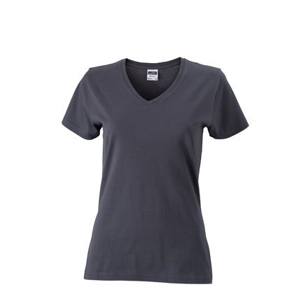 James & Nicholson Ladies' Slim Fit T-Shirt with V-Neck