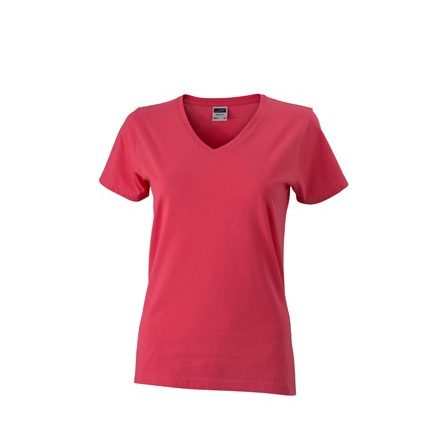 James & Nicholson Ladies' Slim Fit T-Shirt with V-Neck