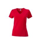 James & Nicholson Ladies' Slim Fit T-Shirt with V-Neck