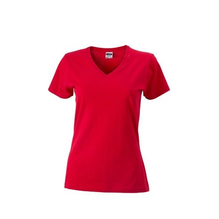 James & Nicholson Ladies' Slim Fit T-Shirt with V-Neck