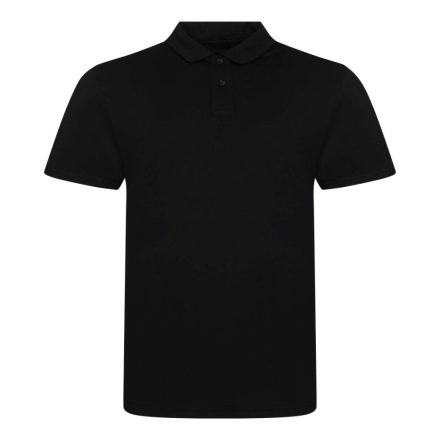 AWDis galléros póló Tri-Blend 200 fekete