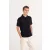 AWDis galléros póló Stretch 200 fekete
