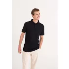 AWDis galléros póló Stretch 200 fekete