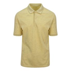 AWDis galléros póló Surf 180 pasztel sárga