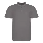 AWDis galléros póló The 100 180 ébenszürke