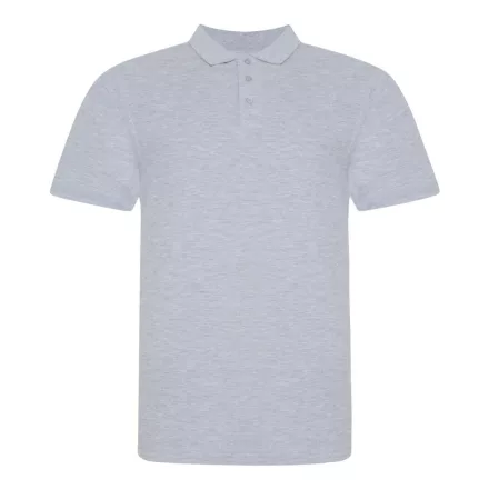 AWDis galléros póló The 100 180 melírozott szürke