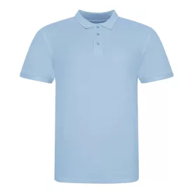 AWDis galléros póló The 100 180 égszínkék