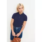 AWDis női galléros póló The 100 180 tengerkék