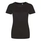 AWDis női póló Tri-Blend 160 melírozott fekete