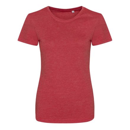 AWDis női póló Tri-Blend 160 melírozott piros