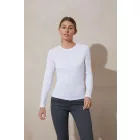 AWDis női hosszú ujjú póló Tri-Blend 160 fehér