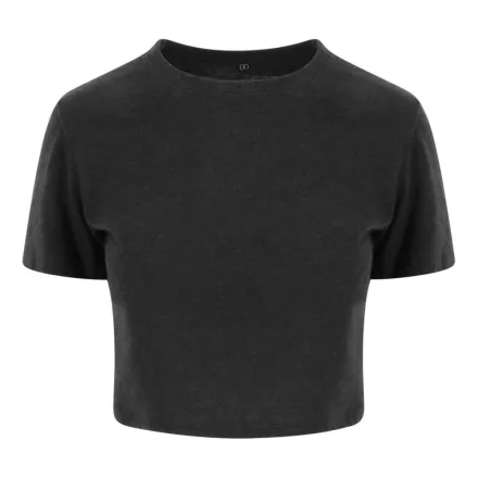AWDis női póló Tri-Blend 160 melírozott fekete
