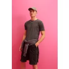 AWDis póló Washed 165 koptatott fekete