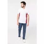 Kariban galléros póló Bicolour Flag 220 fehér-piros