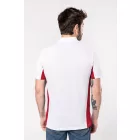 Kariban galléros póló Bicolour Flag 220 fehér-piros