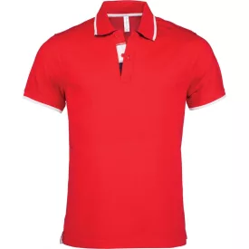 Kariban Men's Contrast Piqué Polo