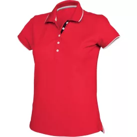 Kariban Ladies' Contrast Piqué Polo