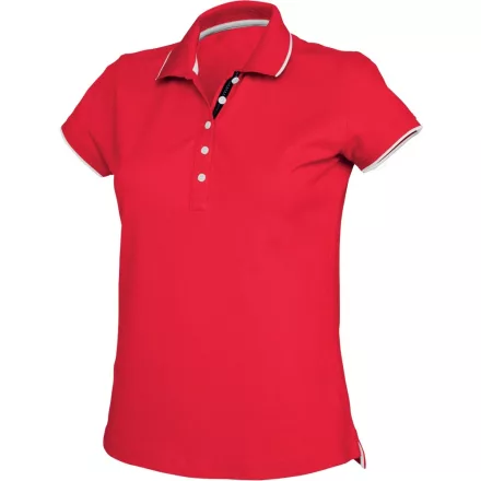 Kariban Ladies' Contrast Piqué Polo